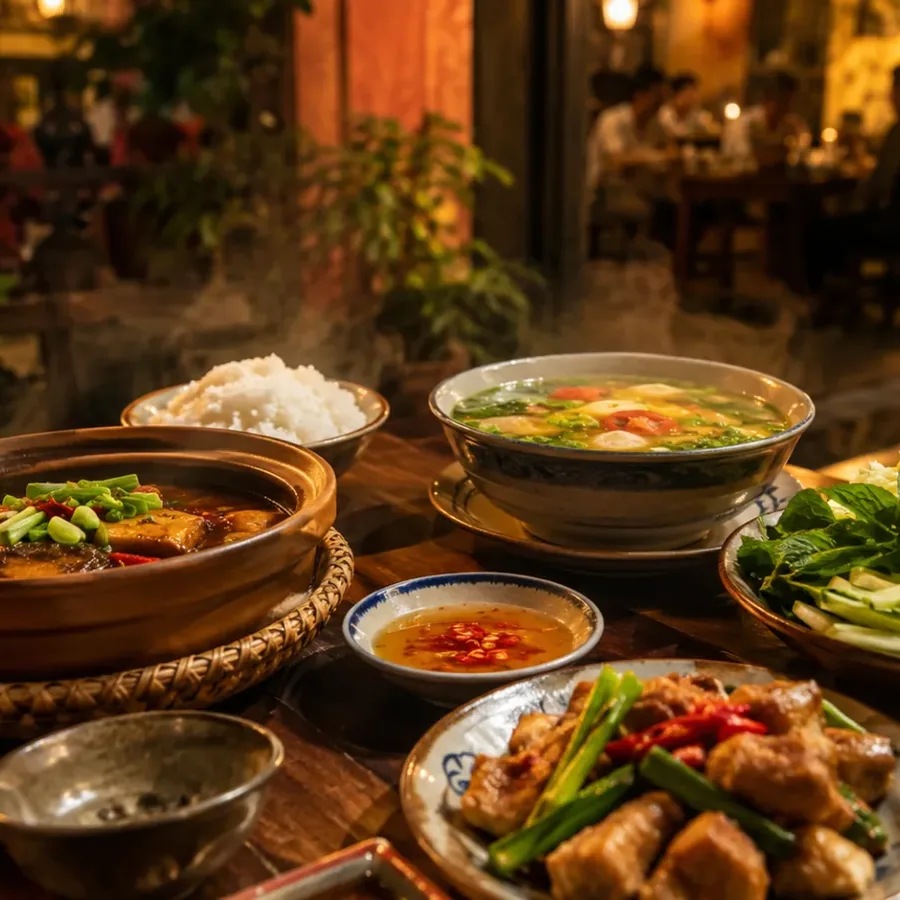 Ly trà trái cây trên bàn gỗ